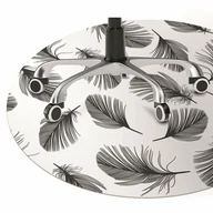 Podnóżki, podpórki, podkładki - Mata na podłogę pod krzesło Rysowane pióra fi100 cm - miniaturka - grafika 1