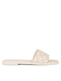 Badura Klapki HAPPY-08W3-086 Écru - Klapki i japonki damskie - miniaturka - grafika 1