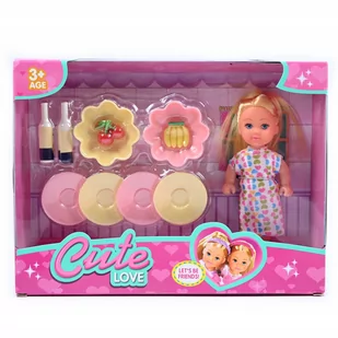 LALKA Z DŁUGIMI WŁOSAMI AKCESORIA KUCHENNE - Lalki dla dziewczynek - miniaturka - grafika 1