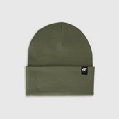 Czapki damskie - Czapka zimowa uniseks 4F 4FWAW25ACAPU674-43S Zielony U - miniaturka - grafika 1