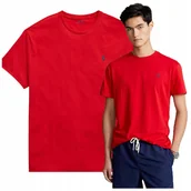 Koszulki męskie - koszulka meska ralph lauren bawelniana tshirt meski czerwony PREMIUM r.L - miniaturka - grafika 1
