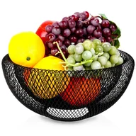 Kosze na owoce - Kosz na owoce metalowy czarny 25x11,5 cm kod: O-229069 + Sprawdź na SuperWnetrze.pl - miniaturka - grafika 1
