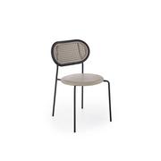 Krzesła - Krzesło Metalowe K-524 Czarny / Popiel Halmar - miniaturka - grafika 1