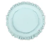 Kokony niemowlęce - Gniazdko z falbanką - jasna mięta - miniaturka - grafika 1