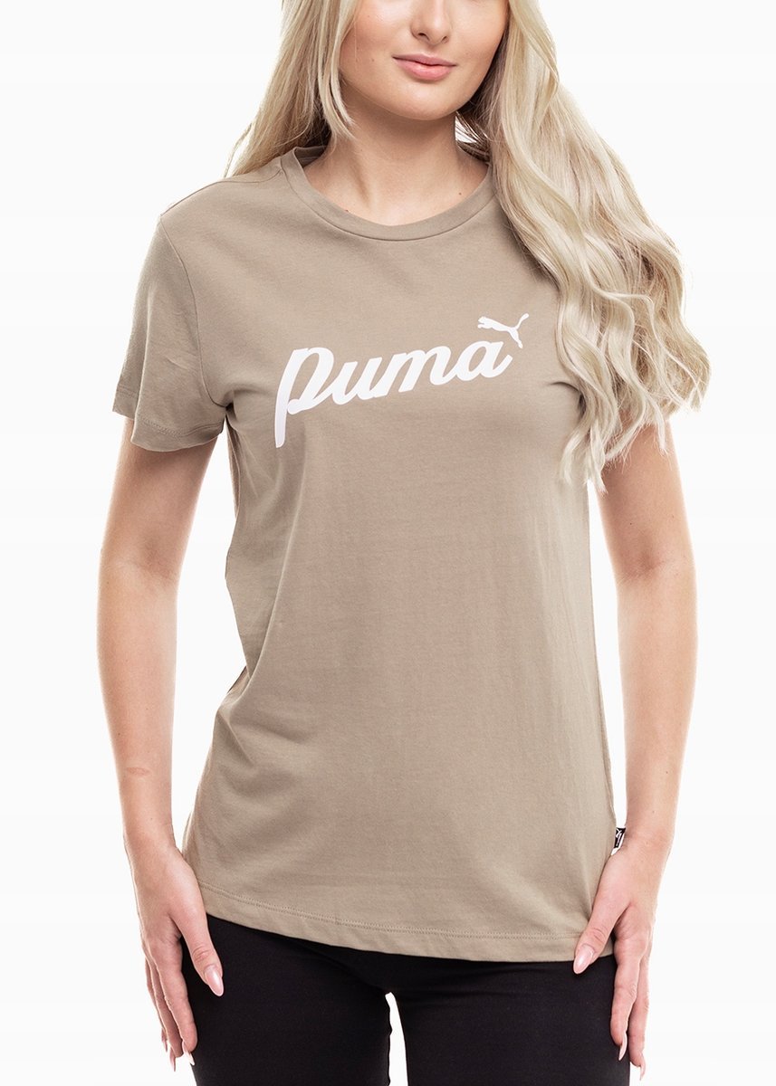 PUMA koszulka damska t-shirt bluzka sportowa bawełniana ESS+Script roz. S