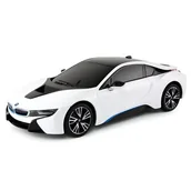 Zabawki zdalnie sterowane - Rastar Van der Meulen Samochód zdalnie sterowany radiowo BMW I8 1:18 czarne 59200 59200 BLACK - miniaturka - grafika 1