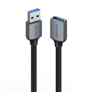Przedłużacz USB 3.0 męski USB do żeński USB-A, Vention 2m (czarny) - Kable komputerowe i do monitorów - miniaturka - grafika 2
