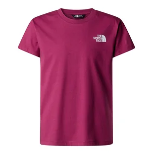 Koszulka dziecięca The North Face NSE Box Tek 0A8CJB6EO1 - różowa - Koszulki sportowe damskie - miniaturka - grafika 1