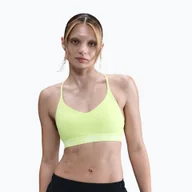Bielizna sportowa damska - Biustonosz treningowy Nike Dri-Fit Indy Light Support light lemon twist/white pearl WYSYŁKA W 24H 30 DNI NA ZWROT - miniaturka - grafika 1