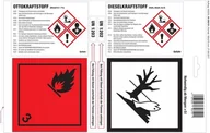 Kanistry - Etykiety samoprzylepne dla benzyny/diesel 25 arkuszy Hünersdorff - miniaturka - grafika 1
