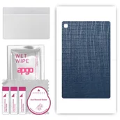 Akcesoria do tabletów i e-booków - folia naklejka skórka strukturalna na TYŁ do Samsung Galaxy Tab S6 Lite 2024 - Tkanina Granatowa - apgo SKINS - miniaturka - grafika 1
