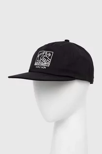 Czapki męskie - Billabong czapka z daszkiem bawełniana kolor czarny z nadrukiem - grafika 1