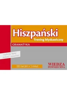 Wiedza Powszechna praca zbiorowa Hiszpański - Trening błyskawiczny. Gramatyka WP - Książki do nauki języka hiszpańskiego - miniaturka - grafika 2