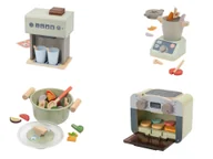 Zabawki kreatywne - Lupilu Drewniany ekspres do kawy / robot kuchenny / garnek / piekarnik do zabawy - miniaturka - grafika 1