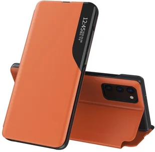 Eco Leather View Case elegancki futerał etui z klapką i funkcją podstawki Samsung Galaxy A32 5G pomarańczowy - Etui i futerały do telefonów - miniaturka - grafika 1
