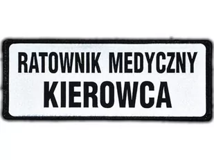 Emblemat Ratownik Medyczny Kierowca Odblaskowy Na Rzepie 13 X 5 Cm Nowy - Odzież medyczna - miniaturka - grafika 1