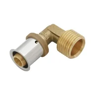 Akcesoria grzewcze - Kolano KAN-therm Press z pierścieniem zaprasowywanym z GZ 25xG3/4" - miniaturka - grafika 1