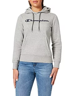 Champion Damska bluza z kapturem Legacy - Classic Logo, Jasny Heather Grey, L - Bluzy damskie - miniaturka - grafika 1