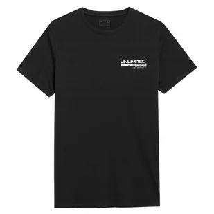 4F T-Shirt Koszulka Męska Czarna M - Koszulki męskie - miniaturka - grafika 1