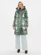 Kurtki damskie - Rinascimento Kurtka zimowa CFC0113544003 Zielony Regular Fit - miniaturka - grafika 1