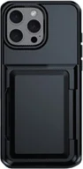 Etui i futerały do telefonów - INF Etui ochronne z uchwytem na kartę do iPhone'a - czarne iPhone 13 Pro - miniaturka - grafika 1