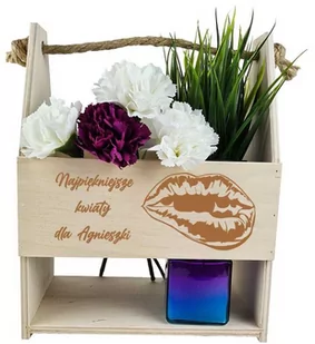 Nosidełko na Dzień Kobiet Najpiękniejsze kwiaty z imieniem - Gadżety dla niej i dla niego - miniaturka - grafika 1