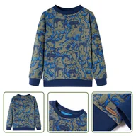 Bluzy dla dziewczynek - Bluza dziecięca - khaki - 92 - Bluza Dla Dziecka - miniaturka - grafika 1