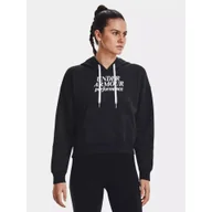Bluzy damskie - Bluza sportowa damska Under Armour Essential Script z kapturem - miniaturka - grafika 1