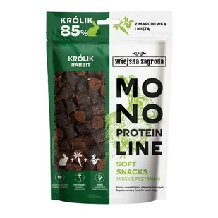Przysmak dla psa WIEJSKA ZAGRODA Monoproteinowy Soft Snacks Królik 115 g - Przysmaki dla psów - miniaturka - grafika 1