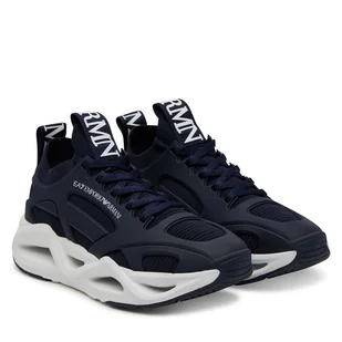 Sneakersy EA7 Emporio Armani X8X174 XK377 U547 Niebieski - Sneakersy męskie - miniaturka - grafika 1