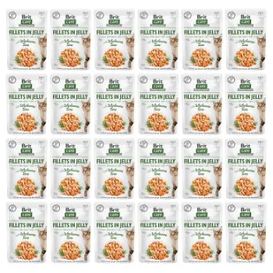 Brit Care Cat Pouch Fillets in Jelly with Wholesome Tuna 24 x 85 g - Mokra karma dla kotów - miniaturka - grafika 1
