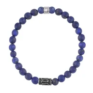 Bransolety męskie - Bransoletka Męska z niebieskim lapisem lazuli. - miniaturka - grafika 1