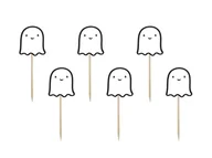 Halloween - Pikery na tort Wesoły Duszek - 6 szt. - miniaturka - grafika 1