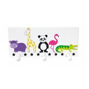 Zabawki interaktywne dla dzieci - JaBaDaBaDo Drewniany wieszak safari - potrójny R16017 - miniaturka - grafika 1
