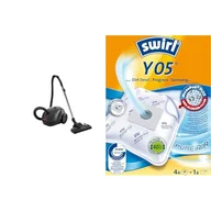 Worki do odkurzaczy - Grundig Odkurzacz Cylindryczny, Czarny/Czerwony, 800W 230V & Swirl Y 05 Dirt Devil Worki Do Odkurzacza Progress, Samsung z Filtrem, Biały, 4 Sztuki - miniaturka - grafika 1