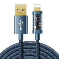 Kable USB - Joyroom kabel USB - Lightning do ładowania / transmisji danych 2,4A 20W 2m niebieski S-UL012A20 - miniaturka - grafika 1
