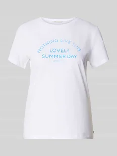 T-shirt o kroju regular fit z czystej bawełny - Koszulki i topy damskie - miniaturka - grafika 1