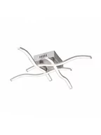Lampy sufitowe - Leuchten Direct Plafon 4 8W stal - Curve Square - miniaturka - grafika 1