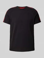 Koszulki męskie - T-shirt z detalami z logo model ‘Sporty’ - miniaturka - grafika 1