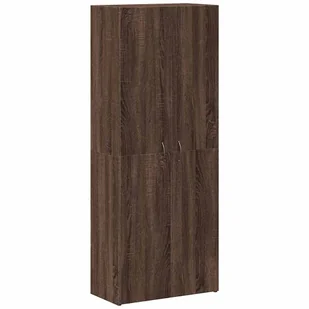 vidaXL Szafka na dokumenty Brązowy Dąb 60x32x153 cm Drewno klejone - Szafki biurowe - miniaturka - grafika 1
