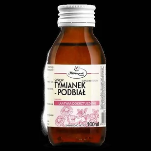 HERBAPOL KRAKÓW Herbapol Syrop Tymianek Podbiał 100 ml HER662 - Suplementy naturalne - miniaturka - grafika 1