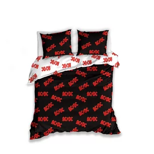 Carbotex, Pościel z satyny bawełnianej, 160x200 + 2x 70x80 AC/DC - Pościel - miniaturka - grafika 1