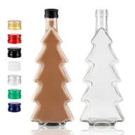 Domowy wyrób alkoholu - BUTELKA CHOINKA ŚWIĄTECZNA 500ML NA PREZENT POD CHOINKĘ WINO NALEWKI - miniaturka - grafika 1