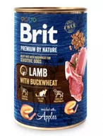 Mokra karma dla psów - Brit Premium By Nature Puszka Jagnięcina z Gryką 800g - miniaturka - grafika 1