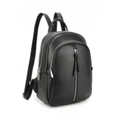 Plecaki - Stylowy Miejski Plecak Damski LUIGISANTO Czarny - miniaturka - grafika 1