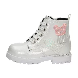 Srebrne botki dla dziewczynki NAVY DOT 61060 - Navy dot - Botki damskie - miniaturka - grafika 1