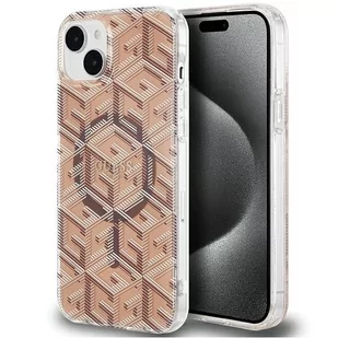 Etui Guess GUHMP15SHGCUSTGW Apple iPhone 15 / 14 hardcase IML GCube MagSafe brązowy/brown - Etui i futerały do telefonów Etui Guess GUHMP15SHGCUSTGW Apple iPhone 15 / 14 hardcase IML GCube MagSafe brązowy/brown - Etui i futerały do telefonów - miniaturka - grafika 1
