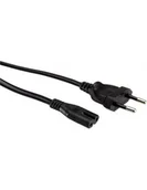 Kable komputerowe i do monitorów - Kabel zasilający Euro 2-pin, czarny, 3m. - miniaturka - grafika 1