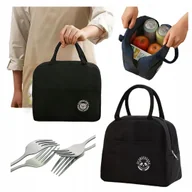 Torebki damskie - TORBA TERMICZNA PLAŻOWA - ŚNIADANIOWA LUNCH - PODRÓŻNA - LEKKA - Z ZAMKIEM - miniaturka - grafika 1