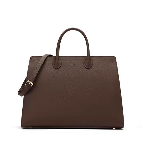 Carlheim, Gotland Genuine Leather Collection, Elise Genuine Leather Handbag (Brown), brązowy, Taglia unica